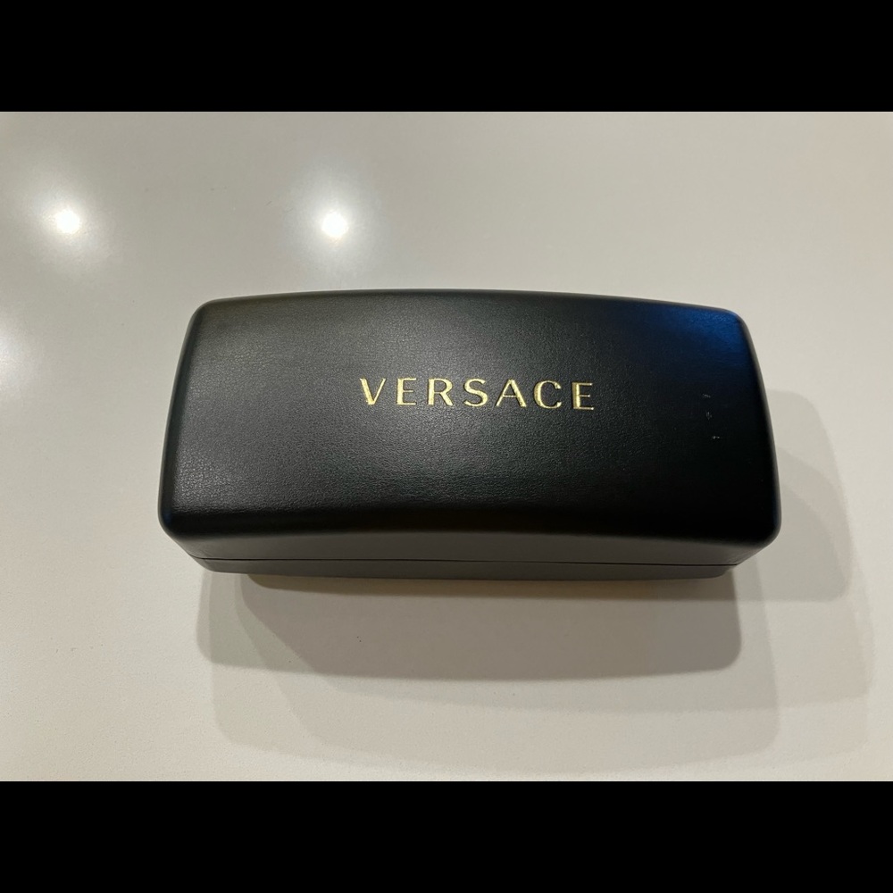 Genuine Luxury Versace Black Eyeglasses Hard Case